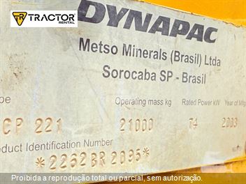 Rolo Compactador Dynapac CP221
