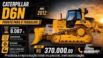 Trator de Esteira Caterpillar D6N
