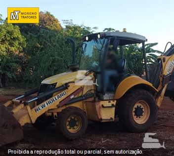 Retro Escavadeira New Holland B90B