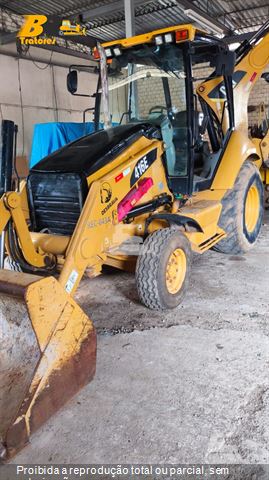 Retro Escavadeira Caterpillar 416E