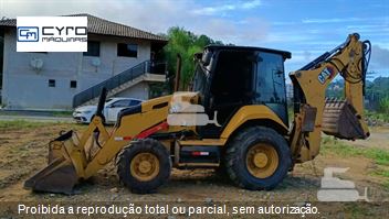 Retro Escavadeira Caterpillar 416