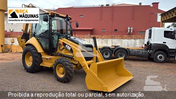 Retro Escavadeira Caterpillar 416E