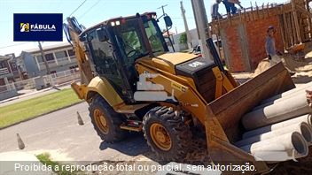 Retro Escavadeira Caterpillar 416