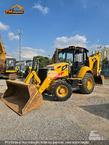 Retro Escavadeira Caterpillar 416F2