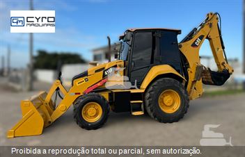 Retro Escavadeira Caterpillar 416F2