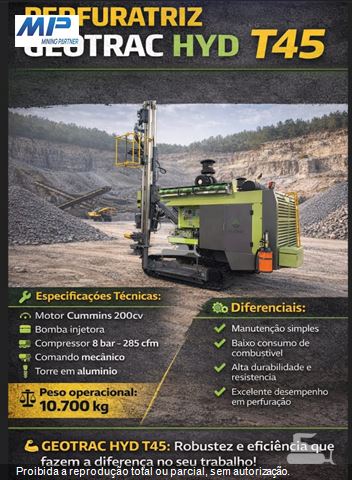 Perfuratriz Geotrac HYD T-45