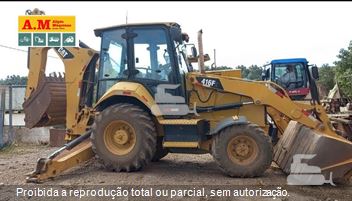 Retro Escavadeira Caterpillar 416F2