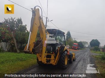 Retro Escavadeira Caterpillar 416E