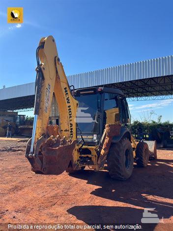 Retro Escavadeira New Holland B110B