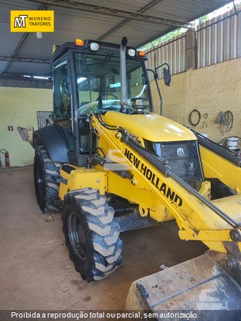 Retro Escavadeira New Holland B110B