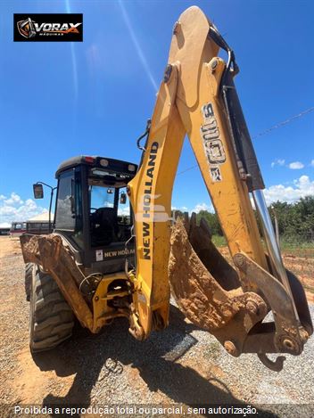 Retro Escavadeira New Holland B110B