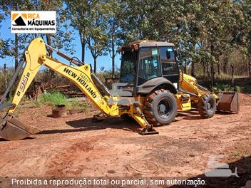 Retro Escavadeira New Holland B95B