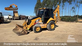 Retro Escavadeira Caterpillar 416E