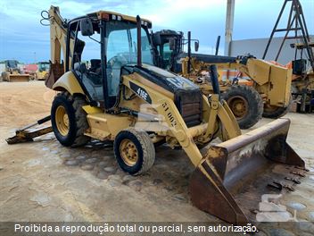 Retro Escavadeira Caterpillar 416E
