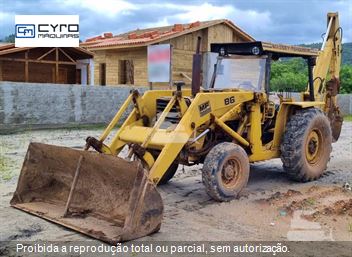 Retro Escavadeira Massey Ferguson MF86