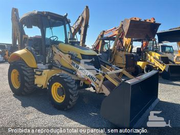 Retro Escavadeira New Holland B90B