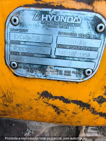 Escavadeira Hyundai R210LC-7