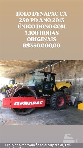 Rolo Compactador Dynapac CA250