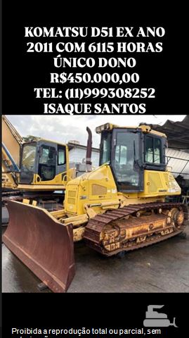 Trator de Esteira Komatsu D51-EX