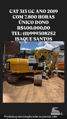 Escavadeira Caterpillar 313GC