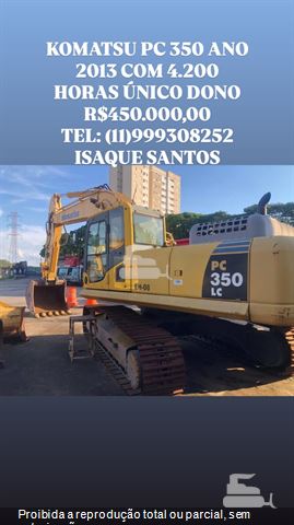 Escavadeira Komatsu PC350