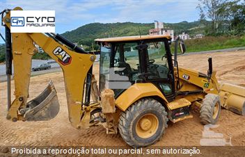 Retro Escavadeira Caterpillar 416