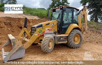 Retro Escavadeira Caterpillar 416
