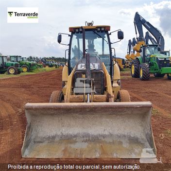 Retro Escavadeira Caterpillar 416E