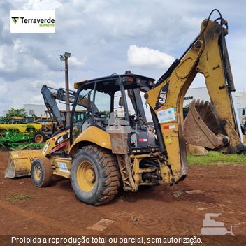 Retro Escavadeira Caterpillar 416E