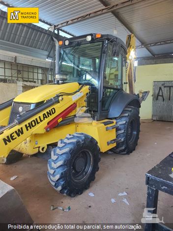 Retro Escavadeira New Holland B110B