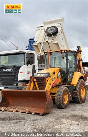 Retro Escavadeira Caterpillar 416F2